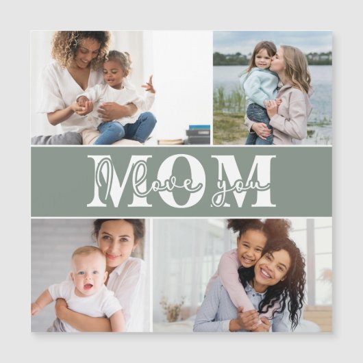 Ik hou van je MOM Moederdag Foto (Voorkant)