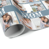 Ik hou van je MOM Moederdag Foto Cadeaupapier (Rol Hoek)