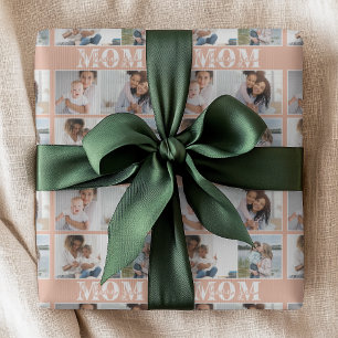 Ik hou van je MOM Moederdag Foto Cadeaupapier