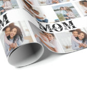 Ik hou van je MOM Moederdag Foto Cadeaupapier (Rol Hoek)