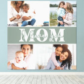 Ik hou van je MOM Moederdag Foto Canvas Afdruk (Insitu (Houten vloer))