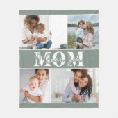 Ik hou van je MOM Moederdag Foto Fleece Deken (Voorkant)