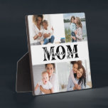 Ik hou van je MOM Moederdag Foto Fotoplaat<br><div class="desc">Cute I Love You Ma Moederdag Photo Plaque heeft vier van je favoriete foto's met de tekst "Ik hou van je moeder" in de moderne zwarte typografie. Ontworpen door ©Evco Studio www.zazzle.com/store/evcostudio</div>