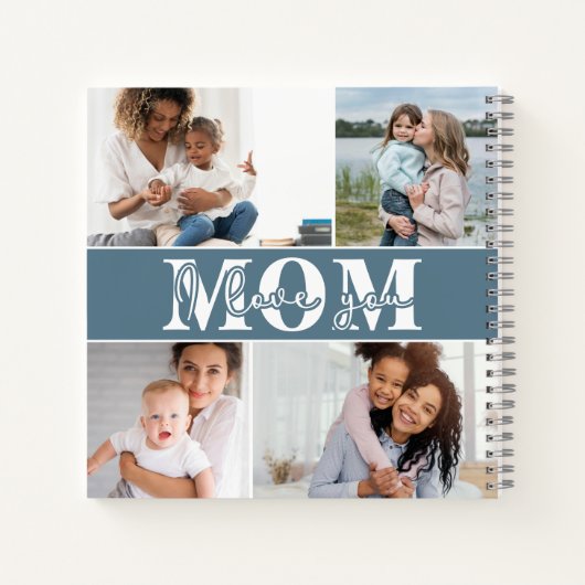 Ik hou van je MOM Moederdag Foto Notitieboek (Achterkant)
