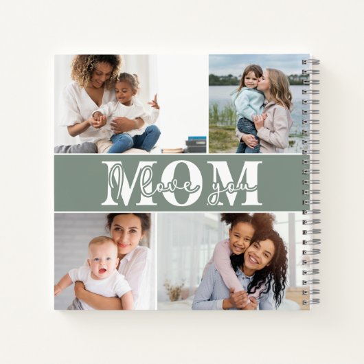 Ik hou van je MOM Moederdag Foto Notitieboek (Achterkant)
