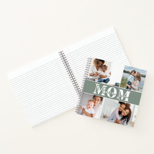 Ik hou van je MOM Moederdag Foto Notitieboek (Binnen)