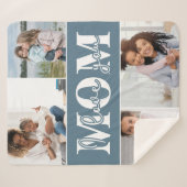 Ik hou van je MOM Moederdag Foto Sherpa Deken (Voorkant (horizontaal))