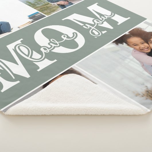 Ik hou van je MOM Moederdag Foto Sherpa Deken (3/4)