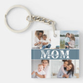 Ik hou van je MOM Moederdag Foto Sleutelhanger (Voorkant)