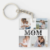 Ik hou van je MOM Moederdag Foto Sleutelhanger (Voorkant)