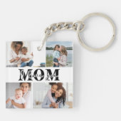 Ik hou van je MOM Moederdag Foto Sleutelhanger (Achterkant)