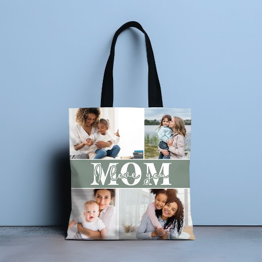 Ik hou van je MOM Moederdag Foto Tote Bag