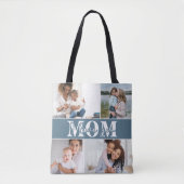 Ik hou van je MOM Moederdag Foto Tote Bag (Voorkant)