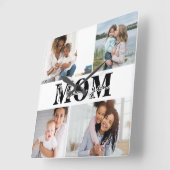 Ik hou van je MOM Moederdag Foto Vierkante Klok (Hoek)