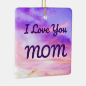 Ik hou van je MOM-versiering Keramisch Ornament (Rechts)