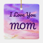 Ik hou van je MOM-versiering Keramisch Ornament (Achterkant)