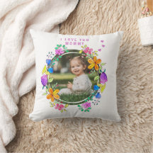 IK HOU VAN JE MOMMY Foto kleurrijke Floral Modern