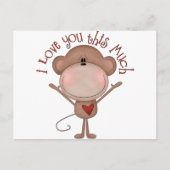 Ik hou van je MONKEY Briefkaart (Voorkant)