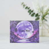 Ik hou van je, Moon-Valentijnsdag Kaart (Staand voorkant)