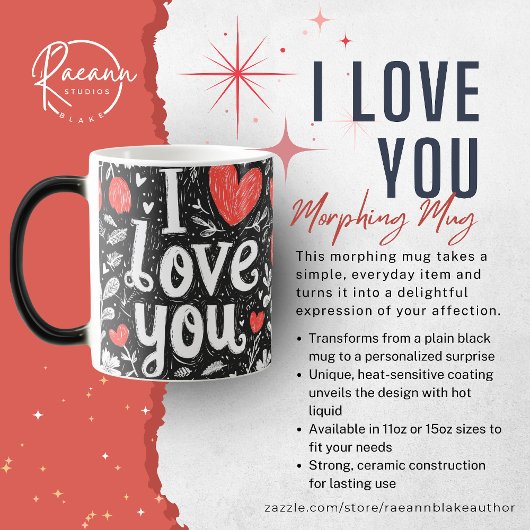 Ik hou van je morphing Mok