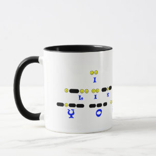 Ik hou van je Morse Code Mok