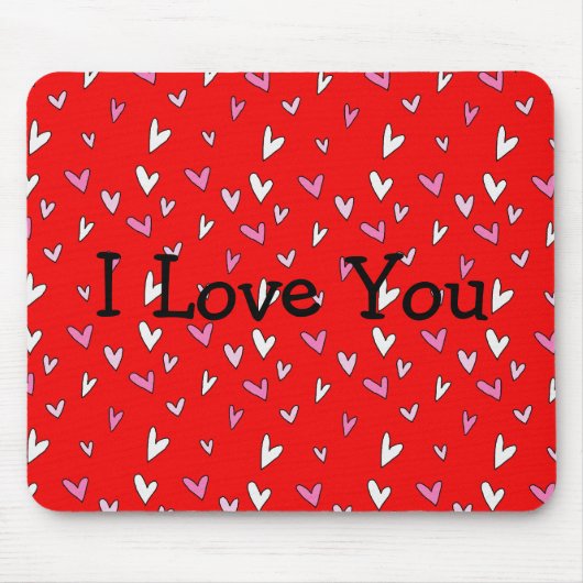 Ik hou van je Mousepad Muismat (Voorkant)