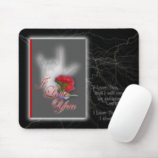 Ik hou van je muismat (Met muis)