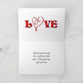 Ik hou van je Mullein bloem gepersonaliseerde foto Kaart (Binnen)