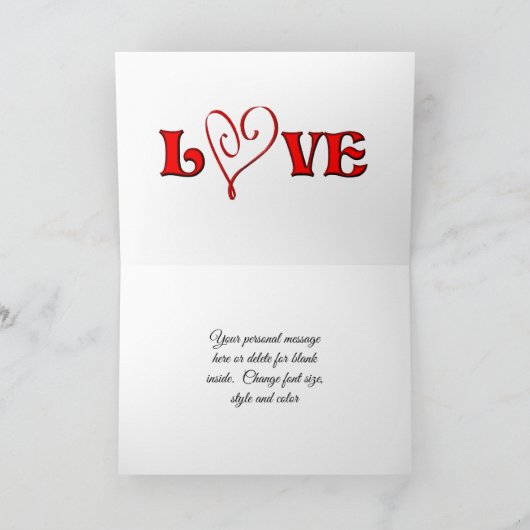 Ik hou van je Mullein bloem gepersonaliseerde foto Kaart (Binnen)