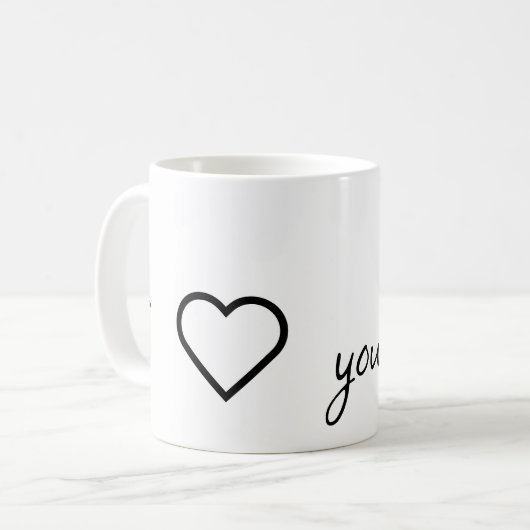 Ik hou van je, mumsy! Wit Koffiemok (Voorkant links)