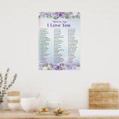 Ik hou van je muurprint, digitale download print (Keuken)