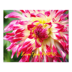 Ik hou van je NAAM Foto Afdruk