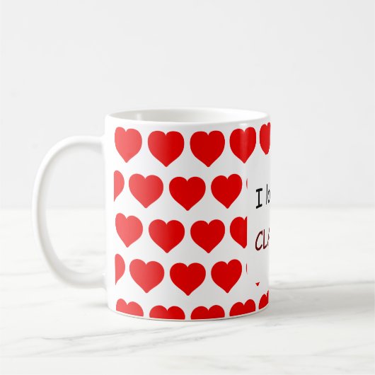 Ik hou van je Naam Koffiemok (Links)