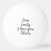 Ik hou van je naam Sjabloon Pingpongbal (Achterkant)