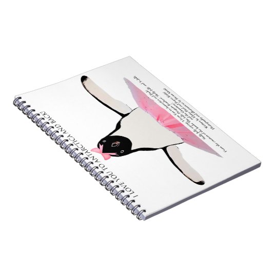 Ik hou van je naar Antarctica en terug! Spiralen n Notitieboek (Rechterzijde)