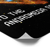 Ik hou van je naar de Andromeda Galaxy en de achte Poster (Hoek)