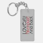 Ik hou van je naar de brandweer en terug sleutelhanger (Voorkant Links)
