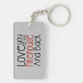 Ik hou van je naar de brandweer en terug sleutelhanger (achterkant)