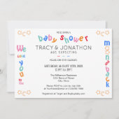 Ik hou van je naar de maan en achter Couple's Baby Kaart (Voorkant)