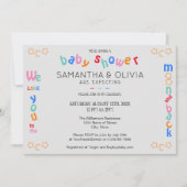 Ik hou van je naar de maan en achter LGBTQ+ Baby s Kaart (Voorkant)