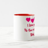 Ik hou van je naar de maan en achter mok (Center)