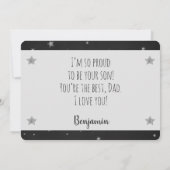 Ik hou van je naar de maan en achteraan met fotova bedankkaart (Achterkant)