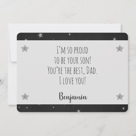 Ik hou van je naar de maan en achteraan met fotova bedankkaart (Achterkant)