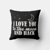 Ik hou van je naar de maan en achterkussen kussen (Achterkant)