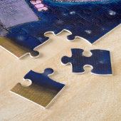 Ik hou van je naar de maan en achterrobots legpuzzel (Zijkant)