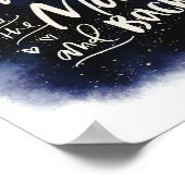 Ik hou van je naar de maan en achterste tekstafdru poster (Hoek)