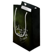 Ik hou van je naar de maan en achtertas. klein cadeauzakje (Voorkant Gekanteld)