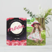 Ik hou van je naar de maan en de achterfoto kaart (Staand voorkant)