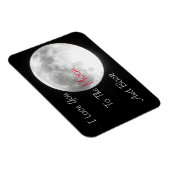 Ik hou van je naar de maan en de achtermagneet magneet (Rechterzijde)