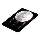 Ik hou van je naar de maan en de achtermagneet magneet (Linkerzijde)